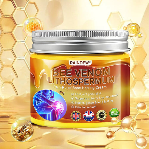 RAINDEW®🔥 BEE VENOM LITHOSPERMUM Pain-Relief Bone Healing Cream 👑👑(Specially for older adults)