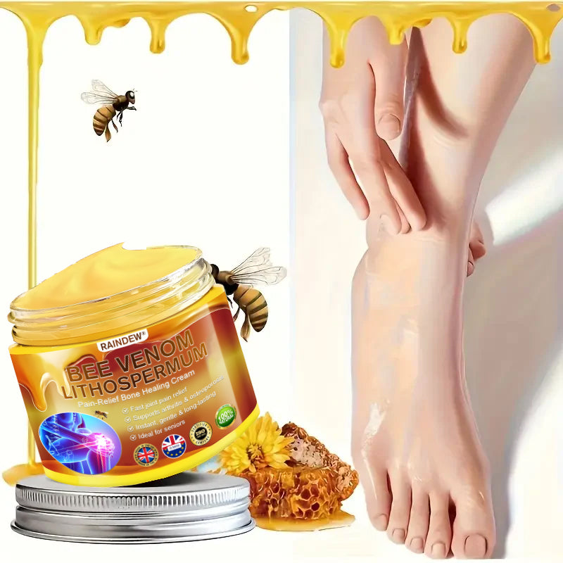 RAINDEW®🔥 BEE VENOM LITHOSPERMUM Pain-Relief Bone Healing Cream 👑👑(Specially for older adults)