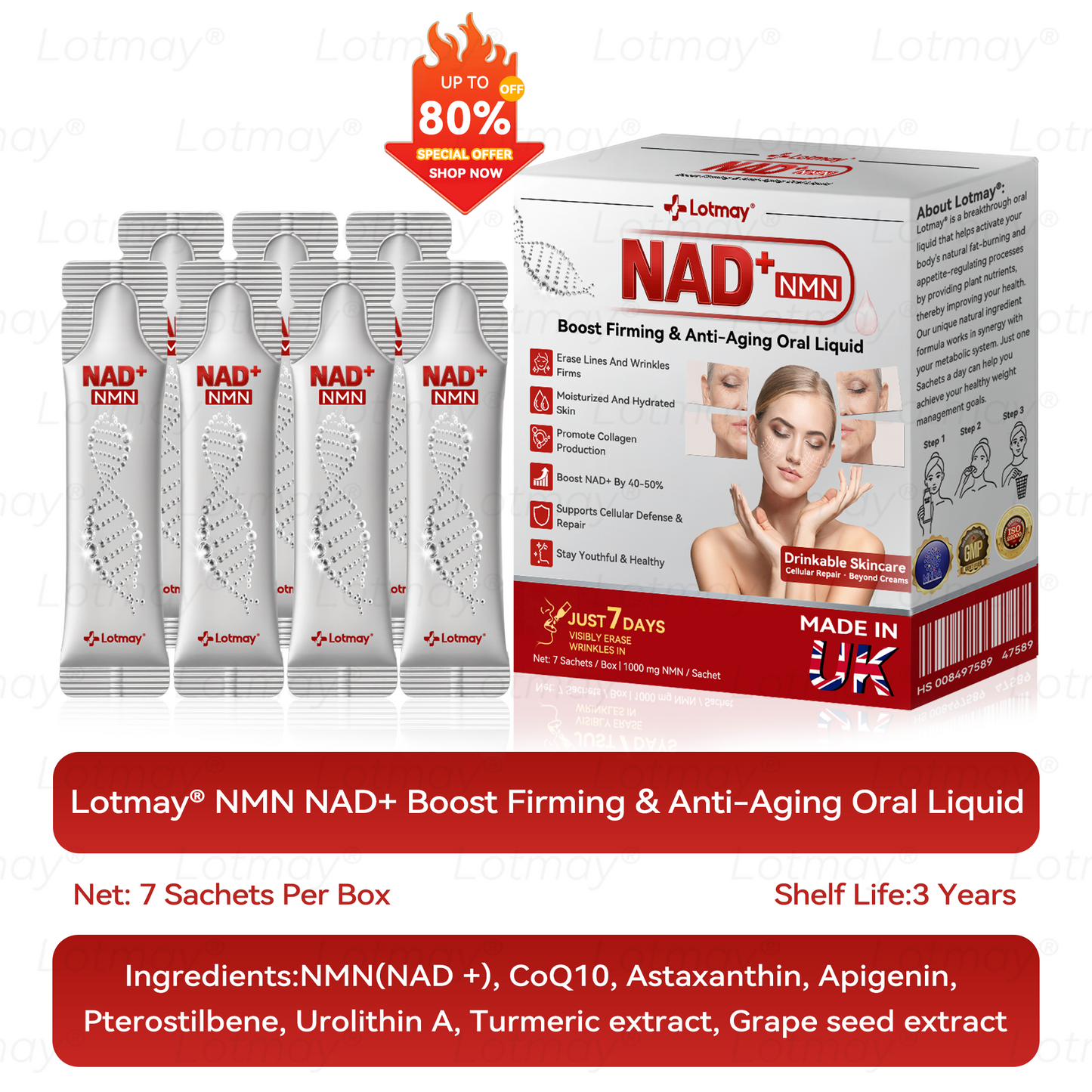 Made in UK💎𝗟𝗼𝘁m𝖺y® 𝗡𝗠𝖭 N𝖠𝙳+ 𝙱𝚘𝗈s𝗍 F𝗂𝗋mi𝗇g & A𝚗𝚝i-𝖺𝗀𝗂𝗇𝗀 𝖮𝗋𝚊l Li𝗾𝘂𝗶d