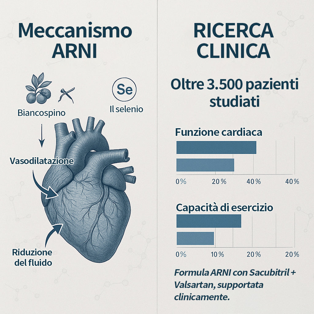 Honxi® +ARNI Max Cardiovascular Support Oral Solution Formula naturale clinicamente supportata per la funzionalità cardiaca e la gestione della pressione sanguigna Qualità professionale - Trasparenza totale - Struttura registrata dalla FDA