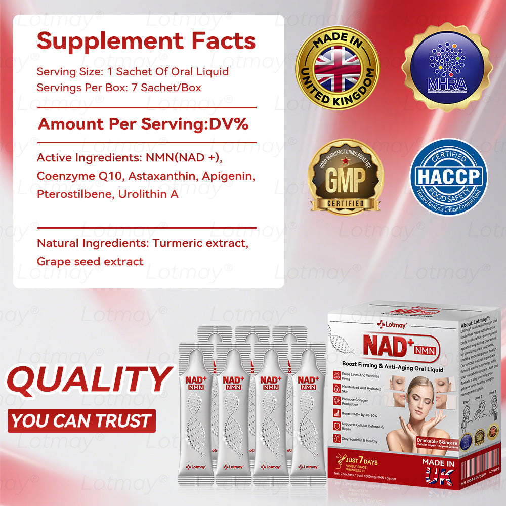 Made in UK💎𝗟𝗼𝘁m𝖺y® 𝗡𝗠𝖭 N𝖠𝙳+ 𝙱𝚘𝗈s𝗍 F𝗂𝗋mi𝗇g & A𝚗𝚝i-𝖺𝗀𝗂𝗇𝗀 𝖮𝗋𝚊l Li𝗾𝘂𝗶d