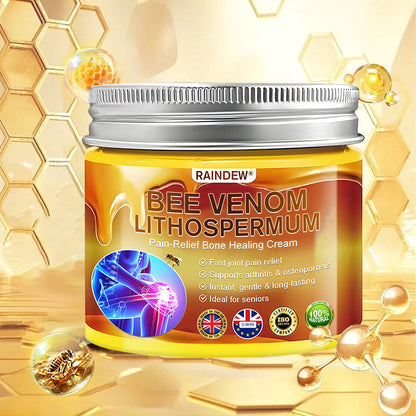 RAINDEW®🔥 BEE VENOM LITHOSPERMUM Pain-Relief Bone Healing Cream 👑👑(Specially for older adults)