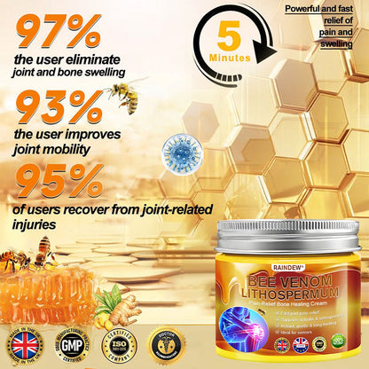 RAINDEW®🔥 BEE VENOM LITHOSPERMUM Pain-Relief Bone Healing Cream 👑👑(Specially for older adults)
